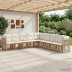 vidaXL Buiten bank set Naturel Polyester, Verzenden