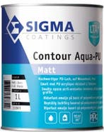Sigma Contour Aqua Matt / Sigma Watergedragen Houtlak Matt, Verzenden