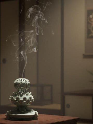 Goryeo-stijl celadon lotus- en konijnenvoet-wierookbrander -