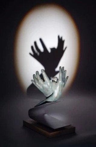 Lorenzo Quinn (1966) - sculptuur, Contigo / With You -