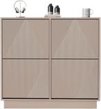 Schoenenkast - Schoenenrek - 99x24x91 cm - Moka - UEV, Huis en Inrichting, Kasten | Lockerkasten, Verzenden, Nieuw