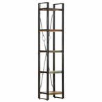 vidaXL Boekenkast met 5 schappen 40x30x180 cm massief, Verzenden