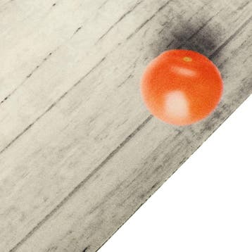 vidaXL Keukenmat wasbaar tomatenprint 45x150 cm fluweel, Verzenden, Nieuw