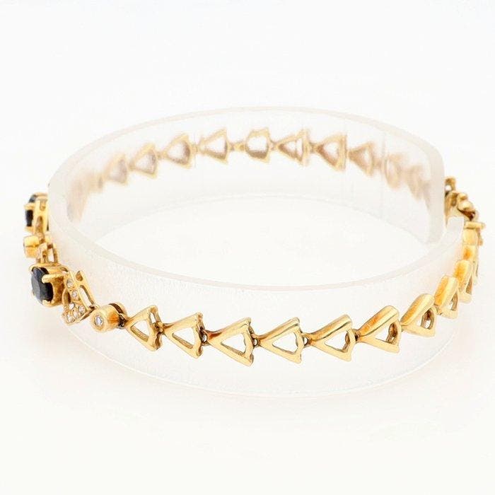 Armband - 18 karaat Geel goud Diamant (Natuurlijk) - Diamant, Bijoux, Sacs & Beauté, Bracelets