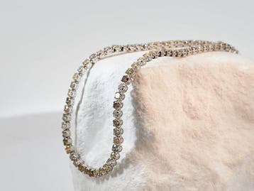 Zonder minimumprijs - Armband - 14 karaat Witgoud - 2.74ct., Nieuw
