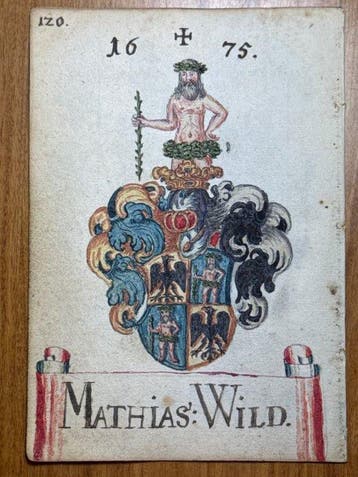 Wappenmaler Meister des 17. Jahrhundert - 2x Wappenmalerei