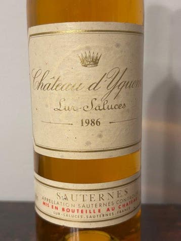 1986 Chateau dYquem - Sauternes 1er Cru Supérieur - 1, Verzamelen, Nieuw