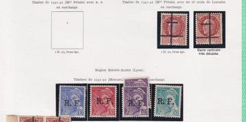 Frankrijk 1944 - Bevrijding van Lille en Lyon, Gestempeld