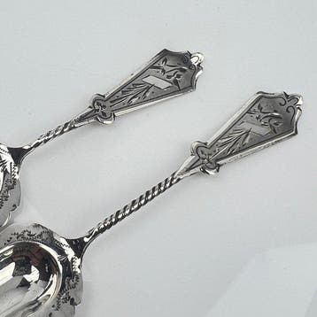 VH - Serveergerei (2) - .833 zilver - 1920-1930 -, Antiek en Kunst