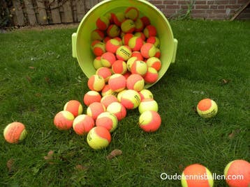 Gebruikte Stage 1, Stage 2, Stage 3 tennisballen, 24 cent!, Verzenden, Gebruikt, Ballen, Wilson