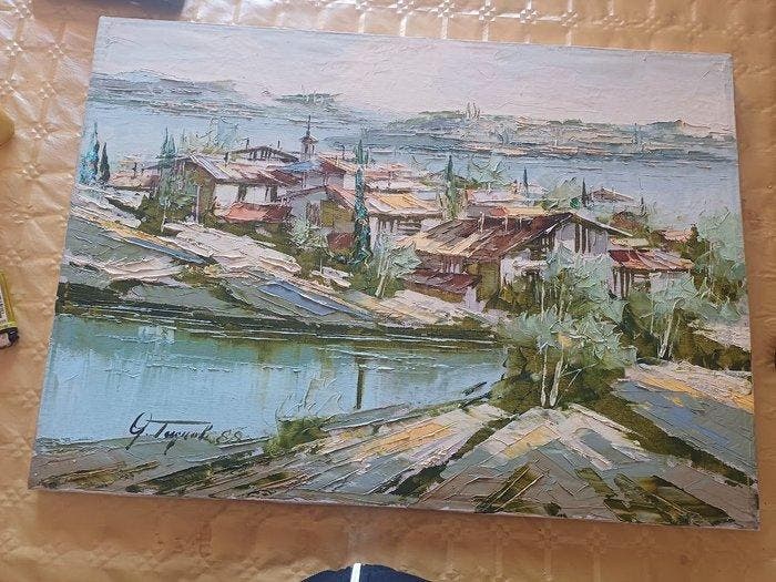 Giampietro Tugnoli (1948) - Paesaggio, Antiek en Kunst, Kunst | Schilderijen | Klassiek