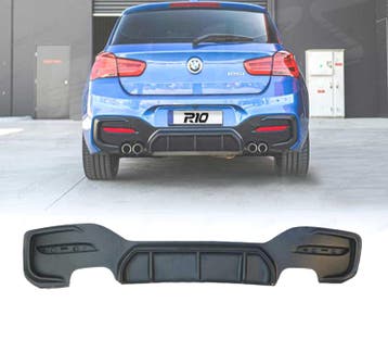 Diffuseur Pour Bmw F20 Lci 15-19 Look M-Performance Noir Mat, Verzenden