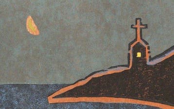 Gashu Fukami () (1953) - Church and Boats