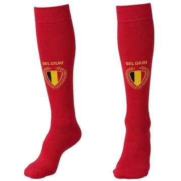 Kingdo Belgie Voetbalsokken Thuis - Rood, Sport en Fitness, Voetbal, Verzenden, Nieuw, Bal