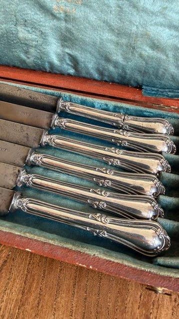 MERCIER PARIS - Tafelmessenset (6) - Zilver - Tafelkunst