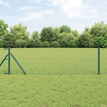 vidaXL gaashek met grondbevestiging 25 x 0,4 m PVC-Coated, Verzenden