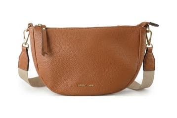Laurent David Schoudertas Cognac, Handtassen en Accessoires, Tassen | Damestassen, Verzenden, Zo goed als nieuw