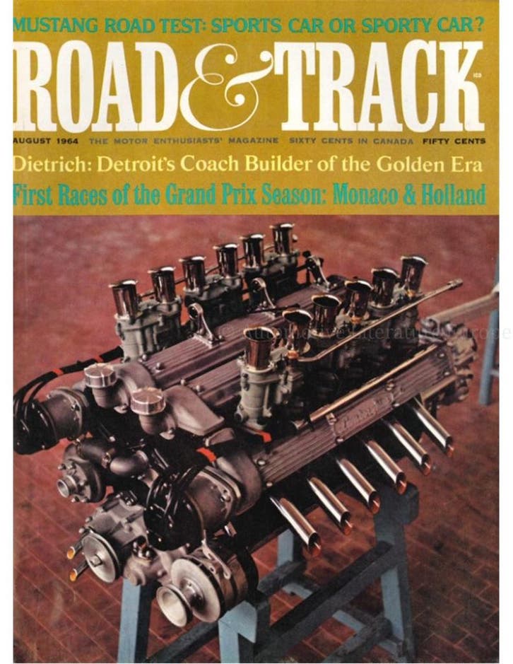 1964 ROAD AND TRACK MAGAZINE AUGUSTUS ENGELS, Livres, Autos | Brochures & Magazines
