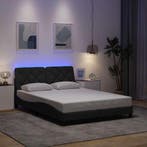vidaXL Bedframe met LED zonder matras 120x200 cm stof, Verzenden