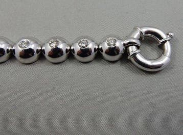 Armband - 14 karaat Witgoud - 3.40ct. tw. Diamant, Nieuw