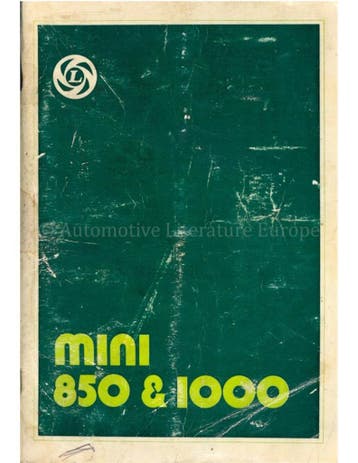 1977 MINI 850 | 1000 INSTRUCTIEBOEKJE NEDERLANDS, Auto diversen, Handleidingen en Instructieboekjes