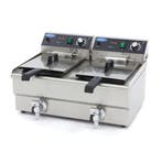 Frituurpan - 2x 13 L - 2 Manden - met Tapkraan - Refurbished, Verzenden, Nieuw in verpakking, Overige typen