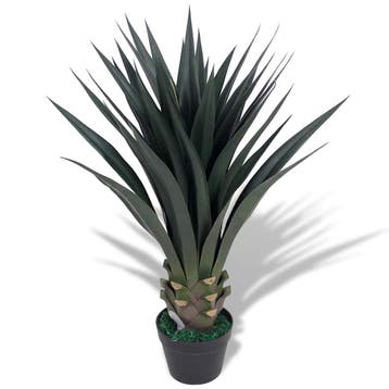 vidaXL Kunst yucca plant met pot 85 cm groen, Verzenden, Nieuw