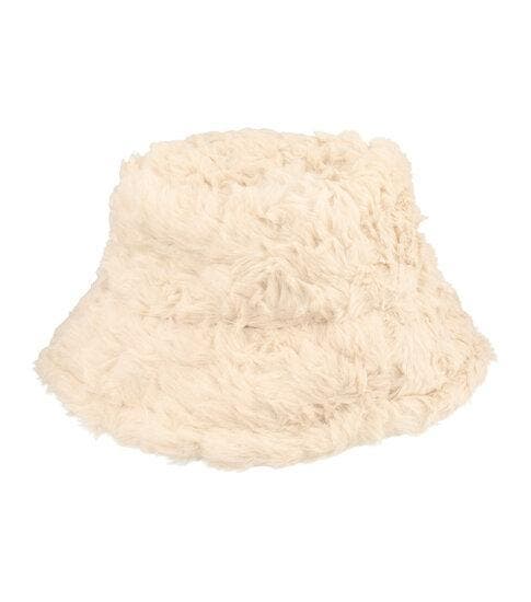 Bucket Hat Hoedje – Fluffy Imitatiebont – One Size – Creme, Kleding | Dames, Hoeden en Petten