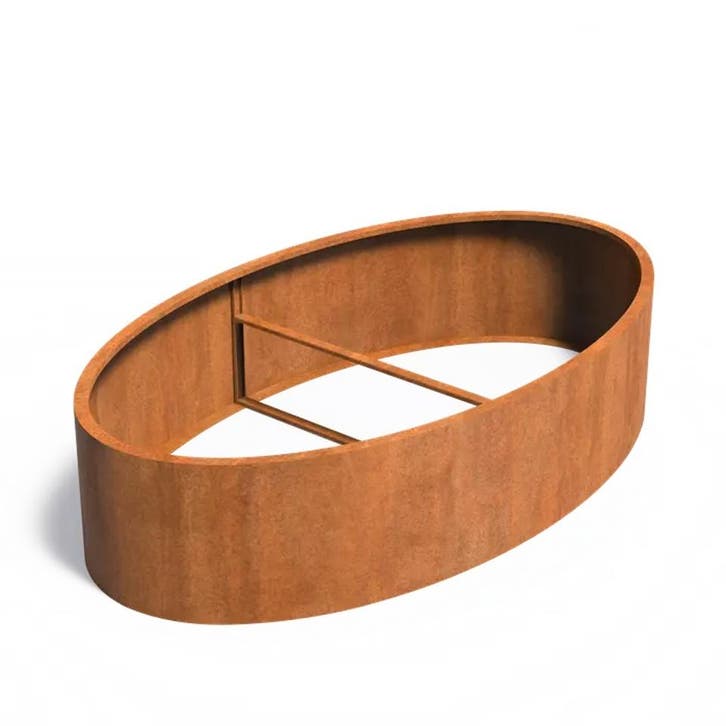 Cortenstaal plantenbak 280x160x60cm - Zonder bodem, Tuin en Terras, Bloembakken en Plantenbakken, 60 cm of meer, 100 cm of meer