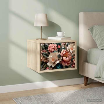 vidaXL Wandkastje voor Bed BORNE Sonoma Eiken 36 x 33 x 25, Verzenden