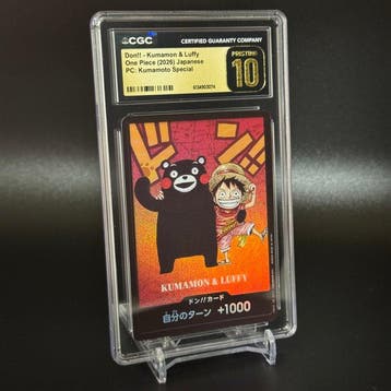 Bandai - 10 Graded card - One Piece - KUMAMON & STRAW HAT