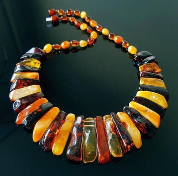 Amber Grote vintage, zeldzame natuurlijke Baltische
