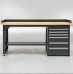 Datona Werkbank PRO met eiken werkblad en 6 lades - 200 cm, Ophalen of Verzenden, Nieuw