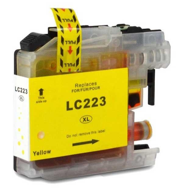 Huis-Merk  BROTHER LC-223 XL Geel 13ml + Chip 247Print, Computers en Software, Printerbenodigdheden, Nieuw, Verzenden