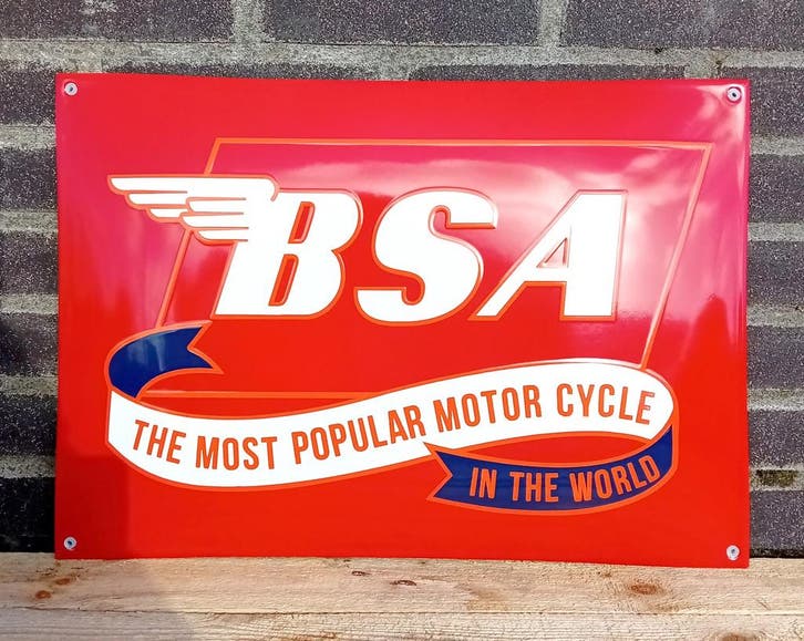 BSA motor cycles rood, Collections, Marques & Objets publicitaires, Envoi