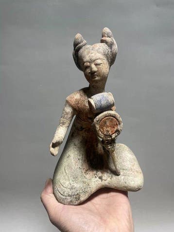 Oud Chinees, Tang-dynastie Keramiek Chinees beschilderd