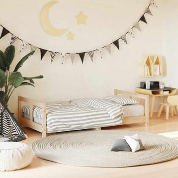 vidaXL Kinderbedframe 80x160 cm massief grenenhout, Kinderen en Baby's, Verzenden, Nieuw