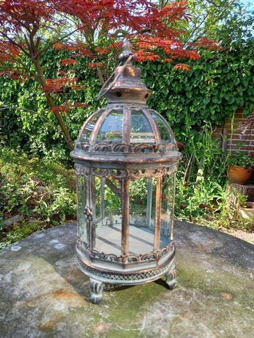 Decorative Candle Lantern - 42 cm - Lantaarn - Glas, Metaal