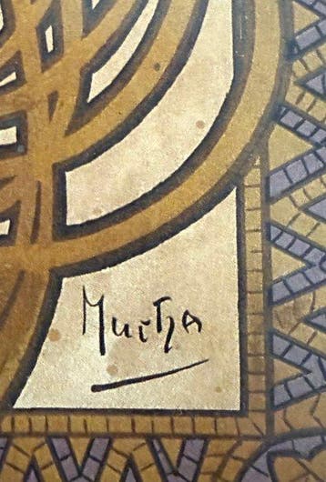 Marie Alphonse Mucha - “JOB, 1896”. Gesigneerd in de plaat.