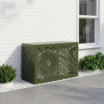 vidaXL Air Conditioner Hoes Olijfgroen 90 x 40 x 60 cm Staal, Electroménager, Verzenden