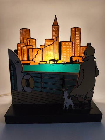Tintin - Lampe Trousselier - Tintin en Amérique, à bord du, Livres