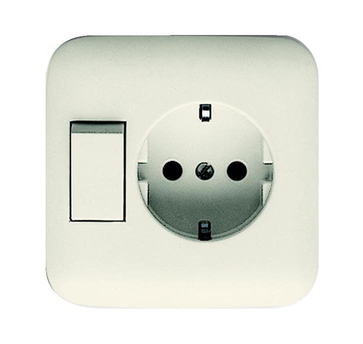 ABB Busch-Jaeger SI Gecombineerde Schakelaar Stopcontact, Bricolage & Construction, Électricité & Câbles, Envoi