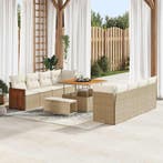 vidaXL Tuinbank Set Beige en Crème 231 x 224 x 85 cm poly, Verzenden, Nieuw