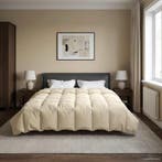 vidaXL Volledig Jaar Dekbed Gekwilt Crème 200 x 220 cm, Verzenden, Nieuw