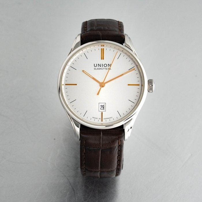 Union Glashütte - Viro Date Automatic - D011.407.16.031.01 -, Handtassen en Accessoires, Horloges | Heren
