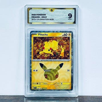 Pokémon Graded card - Pikachu - 30th Celebrations 035 –, Nieuw