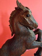 Figuur - Antique Wooden Black Forest, horse figurine - Hout