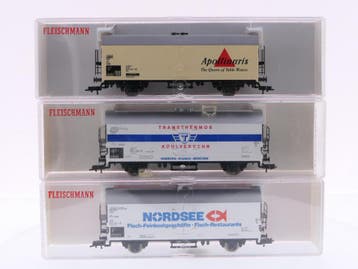 Schaal H0 Fleischmann 5324, 5340 en 5343 set van 3 geslot..., Ophalen of Verzenden, Overige typen