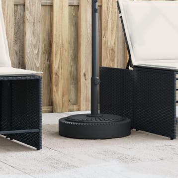 vidaXL Parasolvoet voor stokken van Ø38 / 48 mm 25 kg rond, Verzenden