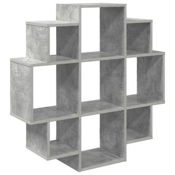 vidaXL Wandplank Betongrijs 90 x 25 x 90 cm Bewerkt hout, Verzenden
